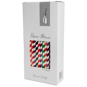 Barkonsult Papirstrå Mixed Colours 100-pack