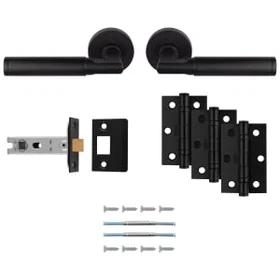 Carlisle Door Latch Kit Black