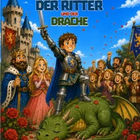 Der Ritter Und Drache Färgläggningsbok för barn