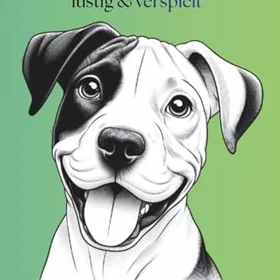 Lustige Hunde Malbuch för Barn