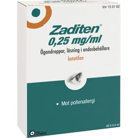 Zaditen Ögondroppar 60x0.4ml