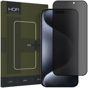 Hofi Anti Spy Glass Pro+ Skjermbeskytter for Apple iPhone 15 Pro Max