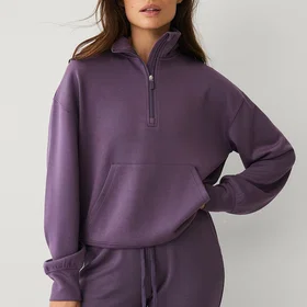 Ellos STUDIO Sweatshirt Halv Dragkedja (Dam)
