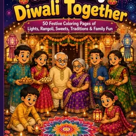 Celebrating Diwali Together Färgläggningsbok