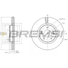 Bremsi Bremsskive CD8680V