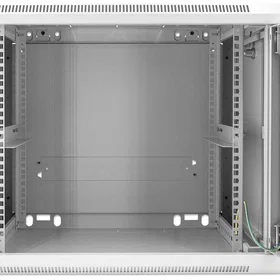 Intellinet 9U 540x350 Väggskåp Grå Metall & Glas Dörr