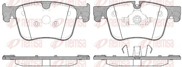 Remsa Brake Pad Set PCA156000