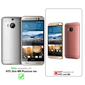 Cadorabo Case with Magnetic Closure Kickstand Function and Card Slot for HTC ONE