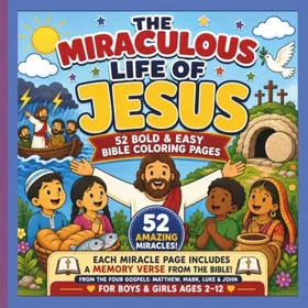 The Miraculous Life Of Jesus Christ Färgbok