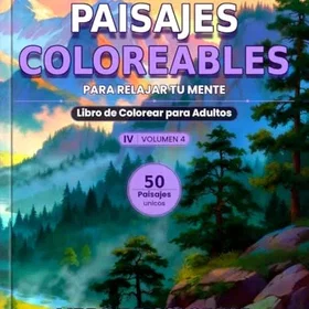Paisajes Coloreables Färgläggningsbok för Vuxna