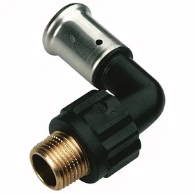 Henco Adapter Rautainen Uros 90° 40x114