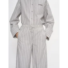 2NDDAY Jimmis Cotton Stripes Wide Jeans (Dame)