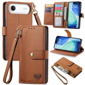 MTK Leather Wallet Case with Strap for iPhone Air