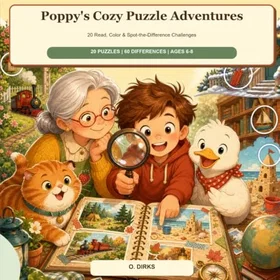 Poppy's Cozy Puzzle Adventures Färgläggningsbok