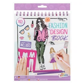 Grafix Fashion Design Sticker Book with Stencils