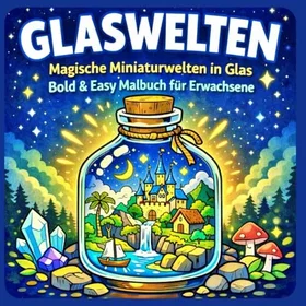 Glaswelten Magische Miniaturwelten in Glas Färgläggningsbok för Vuxna och Seniorer