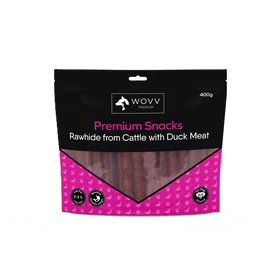 WOVV Premium Snacks Råhud Ande Kjøtt 400g