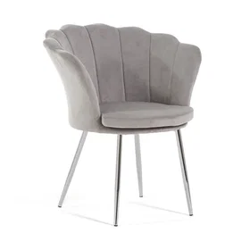 RATTATAN Fauteuil Coquille Velours