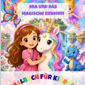 Mia und das magische Einhorn Färgläggningsbok för Barn