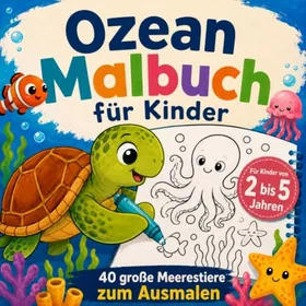 Ozeanos Ozean Malbuch för Barn Coloring Book for Kids