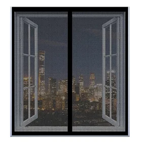 DOGUO Window Screen 110x120cm Magnetic Fly Screen 24903-387