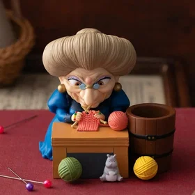 ensky Figurine pot pour crayon Spirited Away Yubaba tricot