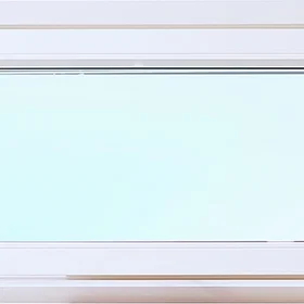 Effektfönster 3-glas överkantshängt aluminiumfönster utåtgående U-värde 1,1