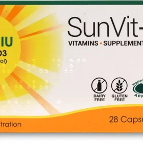 Sunvita Vitamin D3 20000IU 28 Capsules