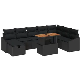 vidaXL Hage Sofasett med Pute 9 Deler 3360041
