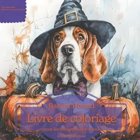 Basset Hound Livre De Coloriage för Hundälskare