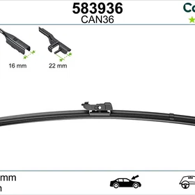 Valeo Essuie-glace CAN36 Noir