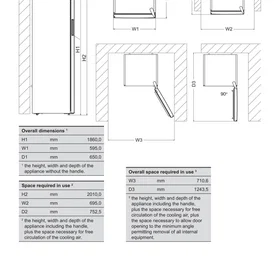 Vestfrost S1F186ENF (Hvit)