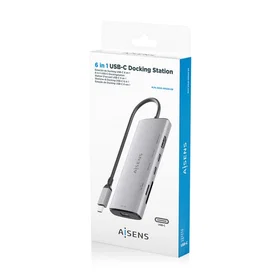 AISENS ASUC-6P029-GR 1xHDMI 1xUSB-A 10G 2xUSB-C 10G