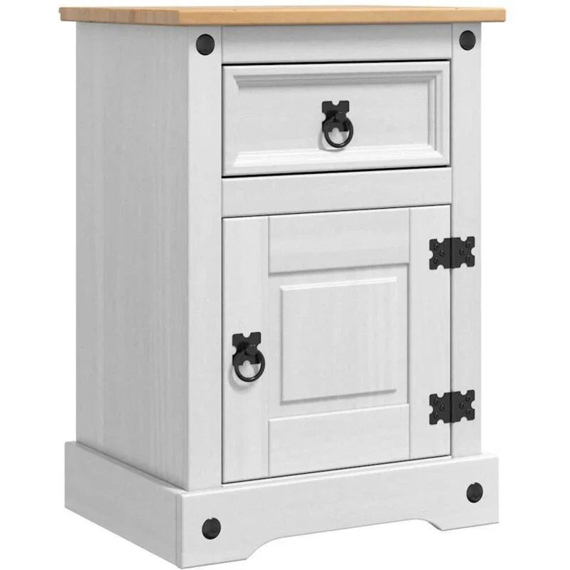 vidaXL 42021186 Nightstand With Drawer 45x64cm