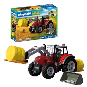 Playmobil Grand Tracteur avec Balles de Foin 72305