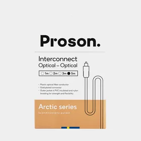Proson Arctic Optisk Toslink Kabel 5m