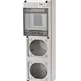 Gewiss Q-DIN 5-moduler 2x uttak 16A GW68018N