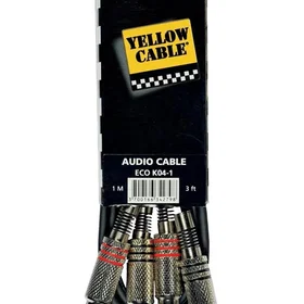 Yellow Cable RCA Cable 1m ECO K04-1