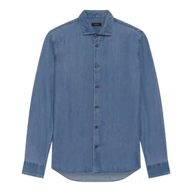 Matinique Mamarc Short Tvättad Denim Skjorta (Herr)