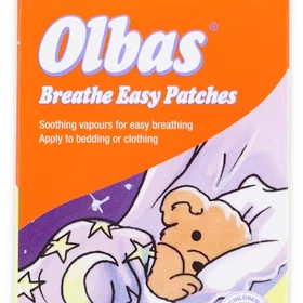Olbas Breathe Easy 8 x Patches Soothing Vapours For Easy Breathing Bedtime