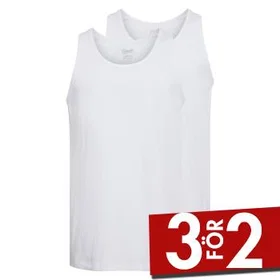 Claudio 2-Pack Bomull Tanktop Hvit (Herre)