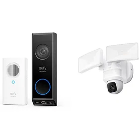 Eufy E340 2K Dual Camera Smart Video Doorbell & Floodlight E30 2K Bundle