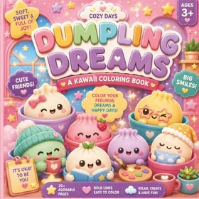 Cozy Days Dumpling Dreams Färgläggningsbok