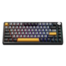 Machenike K600-B82W Mekanisk Bakgrundsbelyst Speltangentbord GR Silver Switch (Svart)