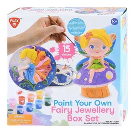 Playgo Toys PlayGo Paint Your Own Fairy Tale Jewelry Box 106444212