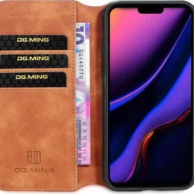 DG.MING Wallet Case 3-Card for Apple iPhone 13 Pro Max