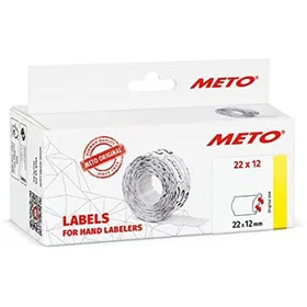 Meto Étiquette de prix 22x12mm blanc (6)