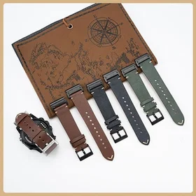 INF Leather Watch Band 22mm for Garmin Fenix 8/7X/3