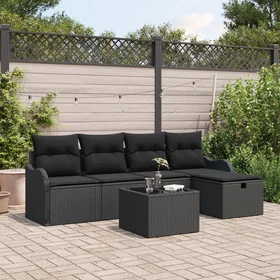 vidaXL Hage Sofasett med Pute 6 Deler 3360304