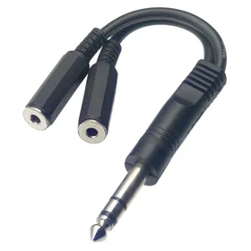 Stagg YC-0,1/1PS2JFH Prise Téléphone Mâle Stéréo vers 2 x Mini Jack Femelle Mono